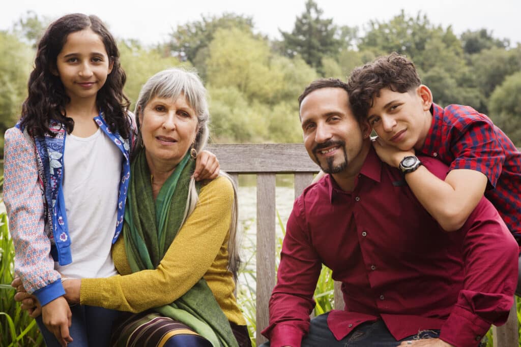 famille sur 3 générations